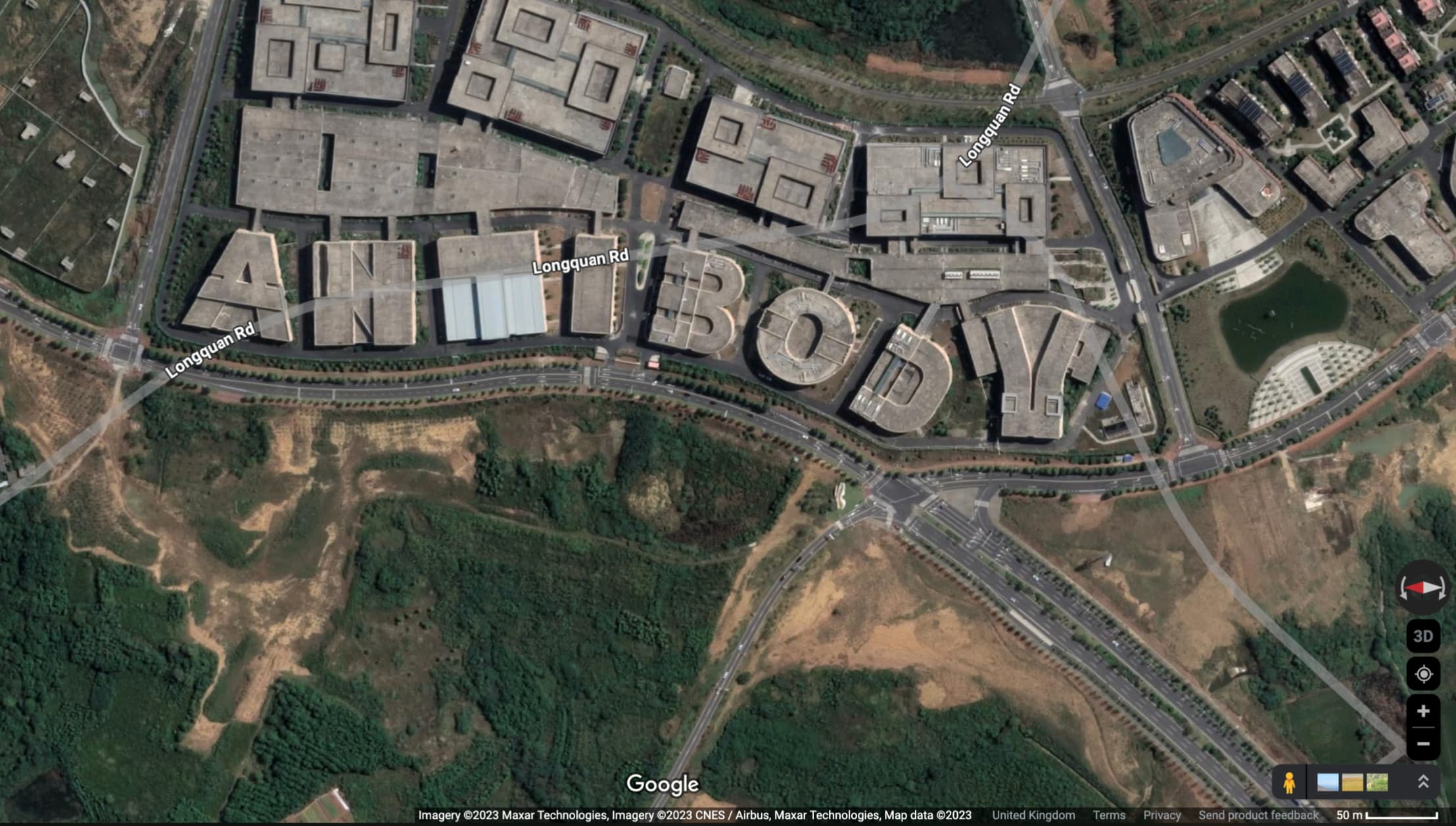 aerial photography - Aft Longquan Rd 223 Longquan Rd Bo Google Longquan Rd Imagery 2023 Maxar Technologies, Imagery 2023 Cnes Airbus, Maxar Technologies, Map data 2023 United Kingdom Terms Privacy Send product feedback 50 ml 3D